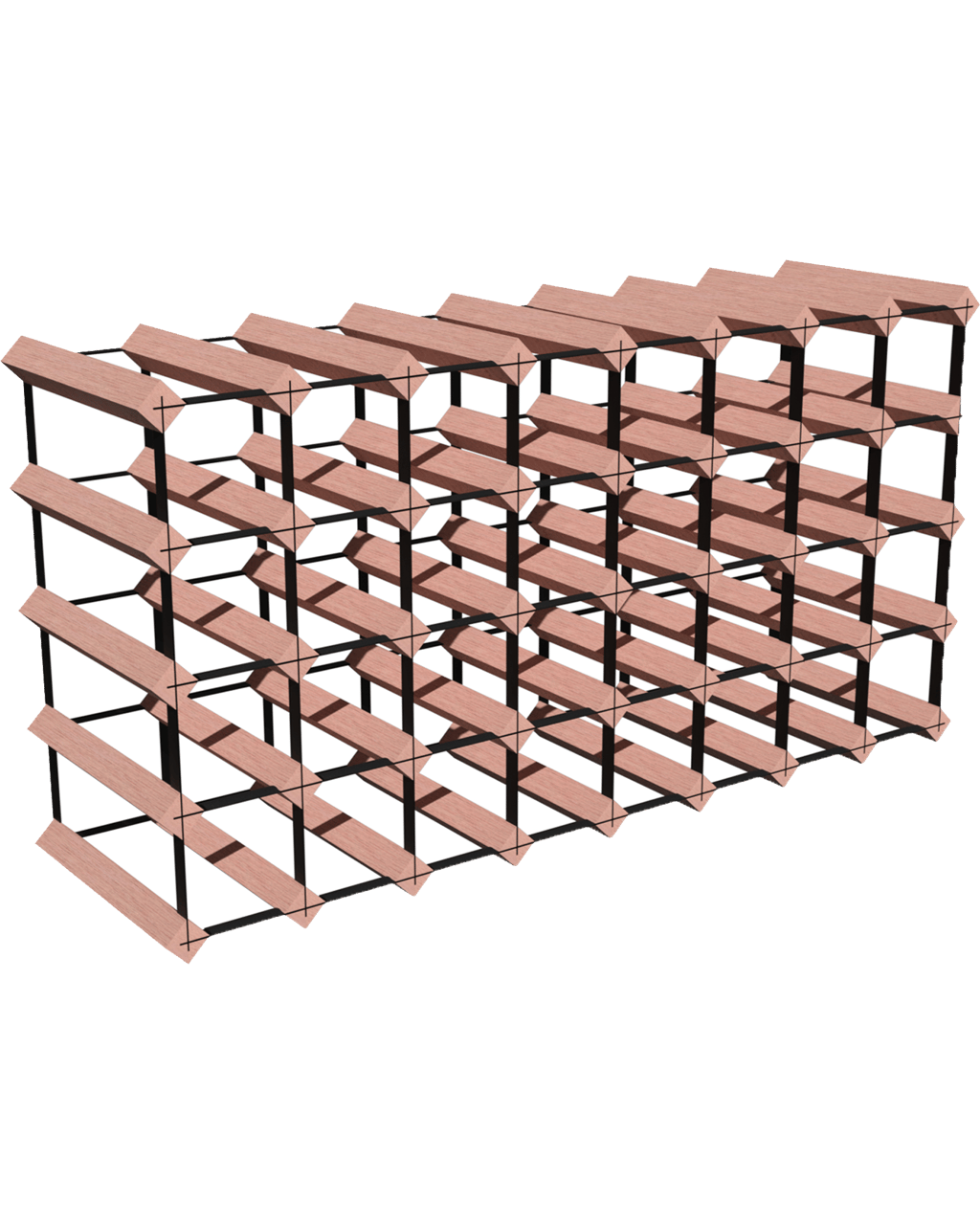 Buy Wine Rack Store 40 Bottles Classic Line Rustic Hardwood Online