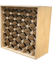  Wine Rack Store Modern<br>Module Cube Wine Rack   A simple and elegant solution for the everyday wine lover. Available in 3 wooden finishes: Natural Pine, Rich Black and&nbsp;Brown. Also available in any combination of our colour range Interior and&nbsp;Exterior box colour:&nbsp;Natural Pine, Rich Black and&nbsp;Brown.&nbsp; Our Rich Black and Brown Wine Racks have been triple coated in oil paint finishes. Stores up to 25 bottles.&nbsp; Dimensions: Height 60cm&nbsp;&nbsp; Width: 60cm Depth: 30cm