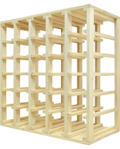 Wine Rack Store 30-bottles<br>Cube Wine Rack Divide and display your collection on a beautiful dark wooden finish modular wine rack. <br>Available in wooden finishes: Natural Pine<br>Stores up to 30 Bottles. <br>Dimensions:<br>Height: 60cm<br>Width: 60cm<br>Depth: 30cm.