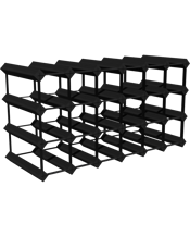  Wine Rack Store 24 Bottles<br>Classic Line   Classic&nbsp;design combination of Premium New Zealand Pine Wood&nbsp;and metal with individual bottle shelves.<br>Available in 4&nbsp;wooden finishes: Natural Pine, Rich Black, Mahogany Brown&nbsp;and Rustic Hardwood.<br>Our Rich Black and Brown Wine Racks have been triple coated in oil paint finishes.<br>Stores up to 24&nbsp;bottles.&nbsp;<br>Assembled&nbsp;Dimensions:&nbsp;<br>Height: 61.0cm.<br>Width: 32,5cm.<br>Depth: 23.5cm.