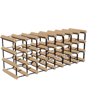  Wine Rack Store 32 Bottles<br>Classic Line   Classic design combination of Premium New Zealand Pine Wood and metal with individual bottle shelves.<br>Available in 4 wooden finishes: Natural Pine, Rich Black, Brown Mahogany and Rustic Hardwood.<br>Our Rich Black and Brown Wine Racks have been triple coated in oil paint finishes.<br>Stores up to 32 bottles.<br>Assembled Dimensions: <br>Height: 80.0cm<br>Width: 32.5cm<br>Depth: 23.5cm.