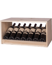  Wine Rack Store 7 Bottles<br>Display Wine Rack   Solid Oak Display Wine Rack<br />A box shelf perfect for your wine collection.<br />This display rack is built like a bookcase with two large compartments designed to present bottles nicely. Here the bottles are placed on inclined shelves. There is room for 14 and 7 bottles Wine or Champagnestandardbottles.<br />The material is Solid Oak.<br />Stores up to 7 bottles.<br />Assembled Dimensions<br />Stores up to 7 bottles<br />Height 30 cm<br />Width 60 cm<br />Depth 30cm.