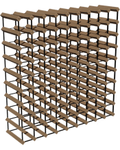  Wine Rack Store 90 Bottles<br>Classic Line   For a limited time only, take advantage of our Free Assembly Offer!<br>Classic design combination of Premium New Zealand Pine Wood and metal with individual bottle shelves.<br>Available in 4 wooden finishes: Natural Pine, Rich Black, Brown Mahogany and Rustic Hardwood.<br>Our Rich Black and Brown Wine Racks have been triple coated in oil paint finishes.<br>Stores up to 90 bottles.<br>Assembled Dimensions:<br>Height: 89.5cm<br>Width: 89.5cm<br>Depth: 23.5cm.