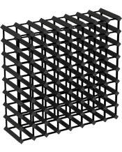  Wine Rack Store 72-bottles<br>Classic Line - Rich...  For a limited time only, take advantage of our free assembly offer!<br>Modern design combination of wood and metal with individual bottle shelves.<br>Our Rich Black has been triple coated in oil paint finishes.<br>Stores up to 72 bottles. <br>Dimensions: <br>Height: 80cm<br>Width: 81.5cm<br>Depth: 23.5cm.