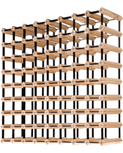  Wine Rack Store 120-bottles<br>Classic Line Wine Rack   Modern design combination of wood and metal with individual bottle shelves.<br>Available in 3 wooden finishes: Natural Pine, Rich Black and&nbsp;Brown.<br>Our Rich Black and Brown Wine Racks have been triple coated in oil paint finishes.<br>Stores up to 120 bottles.<br>Dimensions:&nbsp;<br>Height: 110cm<br>Width: 99cm<br>Depth: 24cm