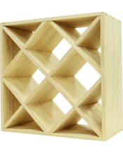  Wine Rack Store Diamond Cube<br>30-bottles Rack   Modern&nbsp;style Diamond Cube drom Wine Rack Store<br>Divide and display&nbsp;your collection on a beautiful wooden finish.&nbsp;<br>Available in 3 wooden finishes: Natural Pine, Rich Black and&nbsp;Brown.<br>Our Rich Black and Brown Wine Racks have been triple coated in oil paint finishes.<br>Stores up to 34 Bottles.&nbsp;<br>Dimensions:<br>Height: 60cm<br>Width: 60cm<br>Depth: 30cm.