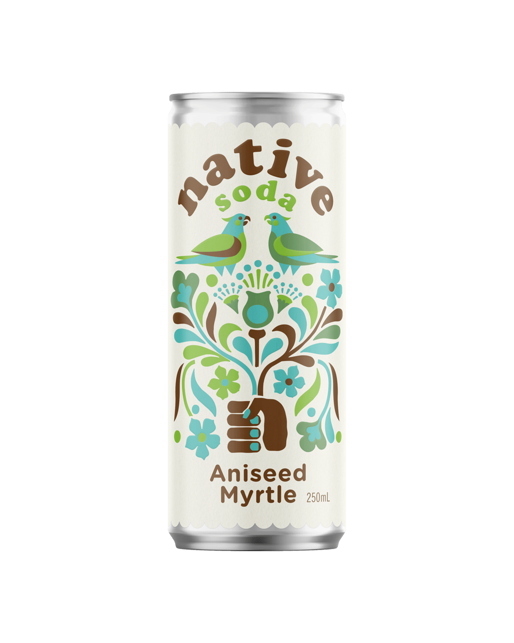 Native Soda Sparkling Water With Aniseed Myrtle Cans 250mL - Boozy