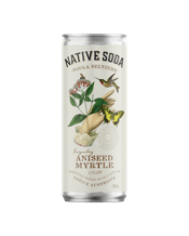  Native Soda Vodka Seltzer<br>With Aniseed... 250mL These limited edition Vodka Seltzers are small batch cocktails that are a hand crafted blend of triple distilled signature vodka, lightly sparkling soda water and a hint of Native Australian Aniseed Myrtle. Less than 3g carbs / fat free / no added sugar / no artificial colours or preservatives and only 67 calories per serve. The Australian native Anise (Aniseed) Myrtle leaves are used which grow on rare rain forest trees and are hand picked where possible. Seasonal variations in growing conditio