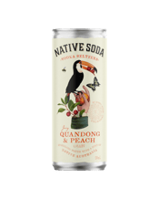 Native Soda Vodka Seltzer<br>With Quandong &... 250mL These limited edition Vodka Seltzers are small batch cocktails that are a hand crafted blend of triple distilled signature vodka, lightly sparkling soda water and a hint of Native Australian Quandong with Peach. Less than 3g carbs / Fat free / No added sugar / No artificial colours or preservatives and only 85 calories. Quandongs are known as the 'Australian native peach' and are hand picked where possible in the wild or locations across Australia where they are in cultivation. Quandongs partial