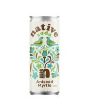  Native Soda Sparkling Water<br>With Aniseed... 250ML Lightly sparkling water and a hint of Native Australian Aniseed Myrtle. Less than 1g carbs or Fat free or no added sugar or no artificial colours or preservatives &amp; less than 1 calorie per serve.<br />The Australian native Anise (Aniseed) Myrtle leaves that are used grow on rare rain forest trees and are hand picked where possible. Seasonal variations in growing conditions may affect the colour in between each of our craft batches.<br />Sounds amazing<br />What does it taste like?<br />Anise