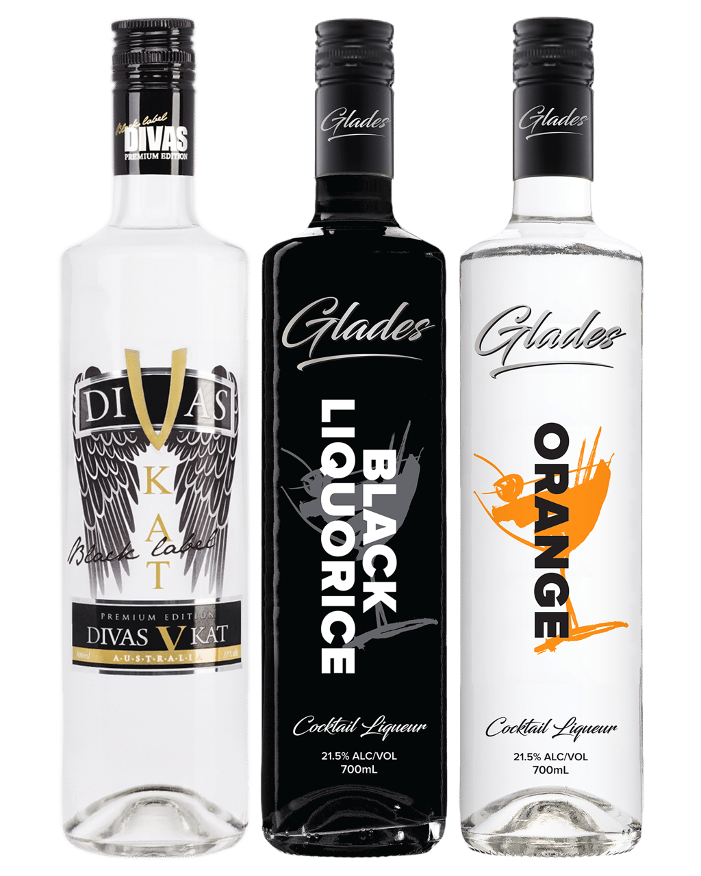 Buy Divas Vkat & Glades Mixed Cocktail Triple Pack 700ml Online (Lowest