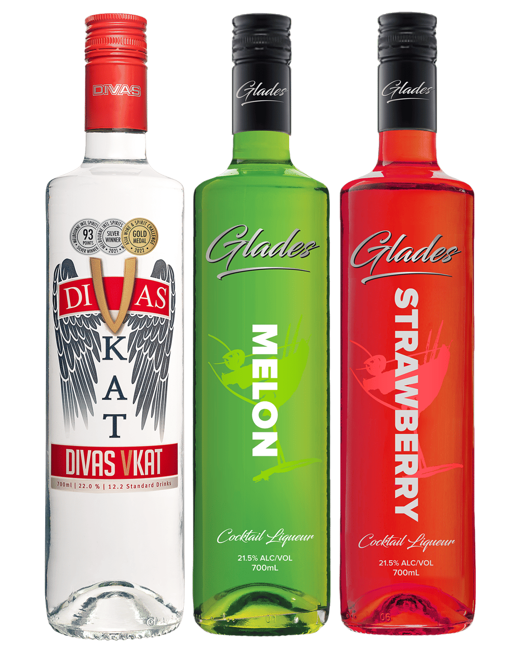 Buy Divas Vkat & Glades Mixed Cocktail Triple Pack 700ml Online (Lowest