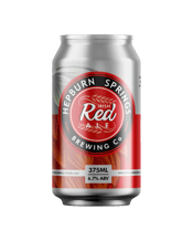  Hepburn Springs Brewing Co<br>Irish Red Ale  375mL A combination of malts present caramel, toffee notes and sweetness, while the addition of rye creates a hint of spice. The hops provide floral and citrus flavour and aroma.