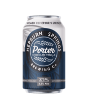  Hepburn Springs Brewing Co.<br>Chocolate Vanilla... 375ML A robust Porter brewed with specialty grains to deliver a rich, roasted malt flavour and infused with chocolate and vanilla. Finishes with a light hop bitterness.