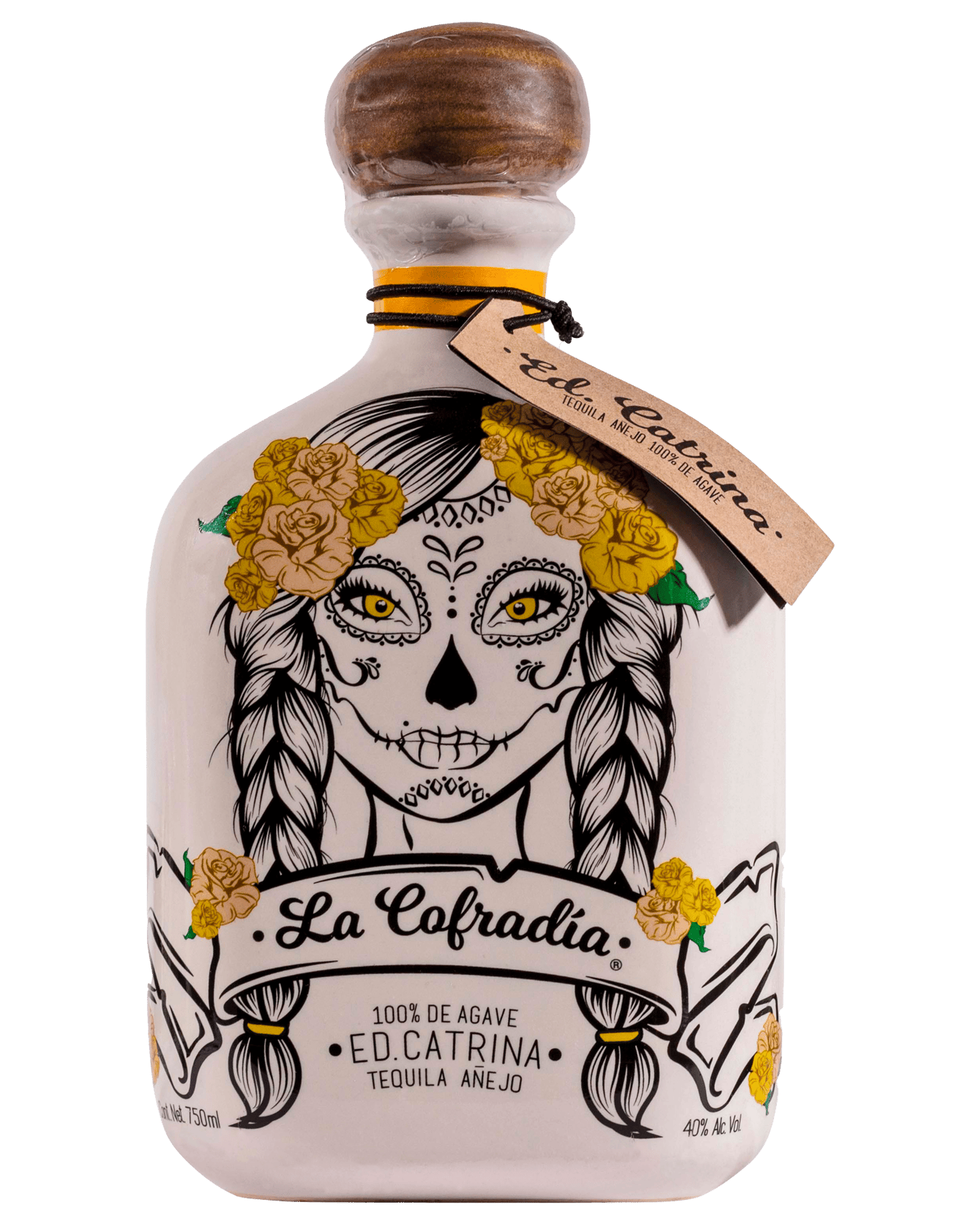 Buy La Cofradia Catrina Anejo Tequila Ceramic 750ml Online (Unbeatable ...