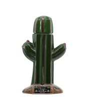  La Cofradia Artisan Ceramic<br>Mini Cactus... 375ML The artisan hand-made ceramic Tequila Cactus bottle from Tequila, Jalisco, Mexico, is a stunning example of the region's artistry, blending traditional craftsmanship with a unique and characteristic design inspired by the local landscape.<br>Materials and Construction: Crafted from locally sourced clay in Jalisco, the bottle embodies the natural tones of cactus in the region. The ceramic material is skillfully shaped, creating an elegant and distinctive bottle form of a cactus. The texture of th
