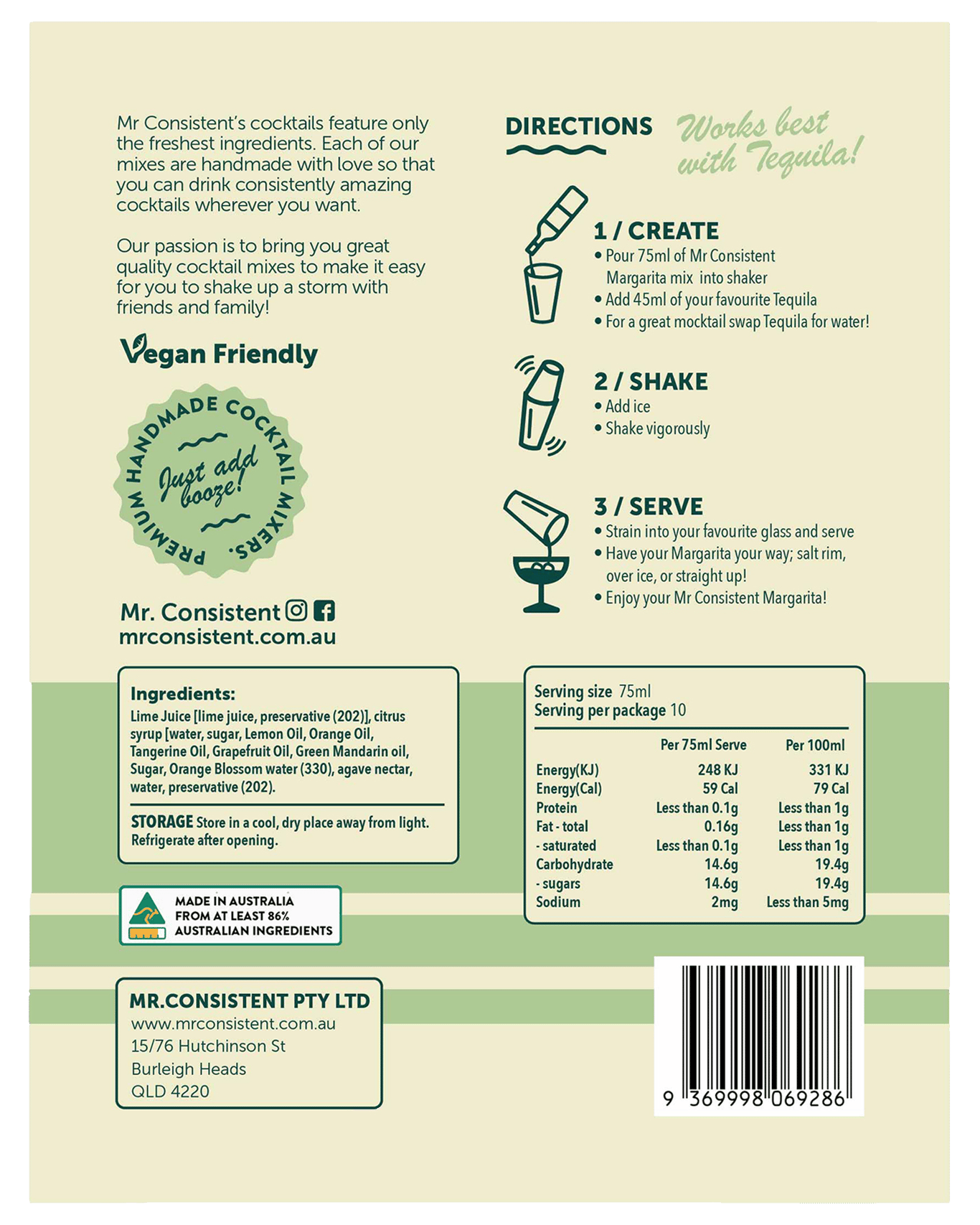 Buy Mr. Consistent Margarita Mixer 10 Serves Online or Near You in