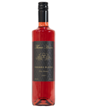  Three Horn Viking Blood Mead<br>2025 700ml  700ML Raise your horn to the Gods and toast to your victories with this blood-red barrel-aged dry mead fit for Odin himself.<br> Fermented with cherry, hibiscus, and pomegranate, and aged to perfection, each sip brings a burst of vibrant red fruits and herbal undertones reminiscent of a complex Shiraz with a lighter touch.<br> An ode to the Viking tradition of creating mead using honey, herbs, and berries as an all-occasion drink, this award winning mead is the perfect social table pleaser enjoyed yea