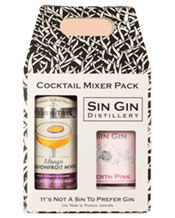  Sin Gin Distillery Cocktail<br>Mixer Pack: Perth... 200ML Cocktail Kit: Fever Tree Mango Passionfruit Daiquiri mix with Sin Gin Perth Pink!<br> Mango Passionfruit Cocktail Kit - Cocktails made easy!<br> 30mL Sin Gin Perth Pink<br> 90mL Fever-Tree Mango Passionfruit Mixer<br> Fill your favourite glass with ice, add gin and top up with mixer. Stir and garnish with a slice of orange.