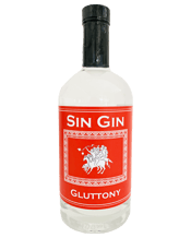  Sin Gin Gluttony 700ml  700ML Gluttony has nine botanicals; juniper, coriander, cardamom, angelica, lemon myrtle, liquorice, sweet orange peel, orris and calamus. It’s balanced and smooth so great for cocktails or gintonic; be careful not to over indulge!&nbsp;