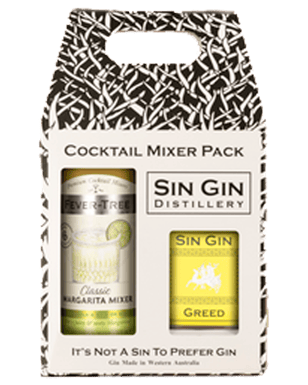 Cocktail Pack - Sin Gin Greed and Fever Tree Margarita Mix 200mL