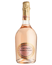  Contarini Prosecco Rose<br>Extra Dry Doc  750ML This delicious popular Italian pink fizz is a sparkling wine for every occassion. Enjoy a medium bodied drink with fine and persistent perlage. On the palate, it's fresh and well balanced, presenting a very pleasant balance between the fruity and floral notes. Excellent as an aperitif or as a unique accompaniment to appetisers, seafood, pizza and light pasta dishes.
