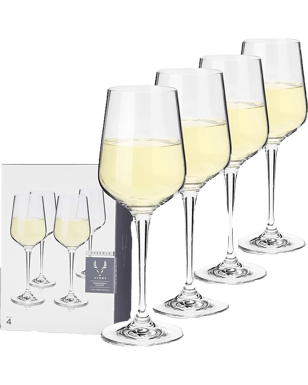 European Crystal Chardonnay Glasses
