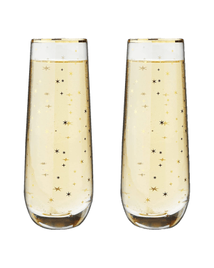 Starlight Stemless Champagne Flute