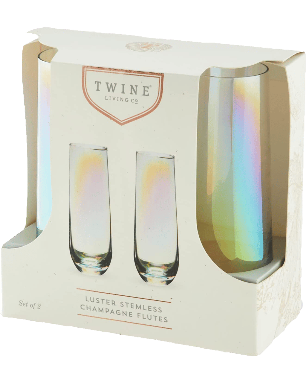 Aazon.co | Gutsdoor Radiance White Pearl Luster Steless Chapagne Flutes Glasses Set Of 4 (10