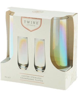 Luster Stemless Champagne Flutes