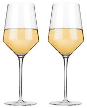  Viski Crystal Chardonnay<br>Glasses Set Of 2  13 Rooted in centuries of Venetian glassmaking tradition, crystal offers the purest, most elegant drinkware experience available. Its perfect clarity coupled with precise lines and angles define our flawlessly crafted chardonnay glass and unite our crystal collection as a whole. Material: lead free crystal.