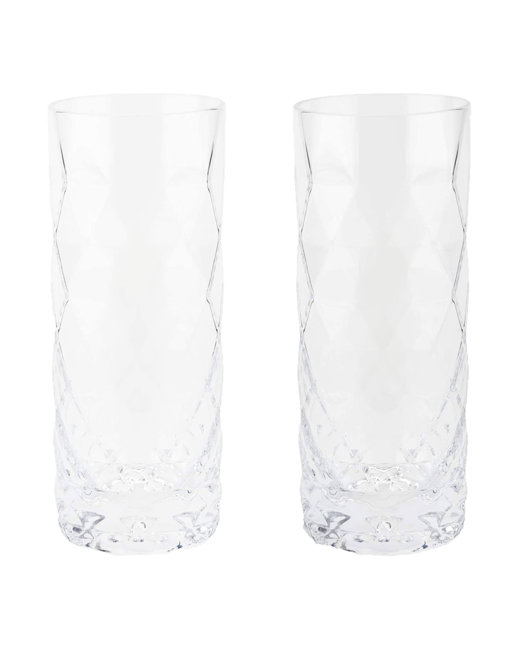 Viski Gem Crystal Highball Glasses Boozy