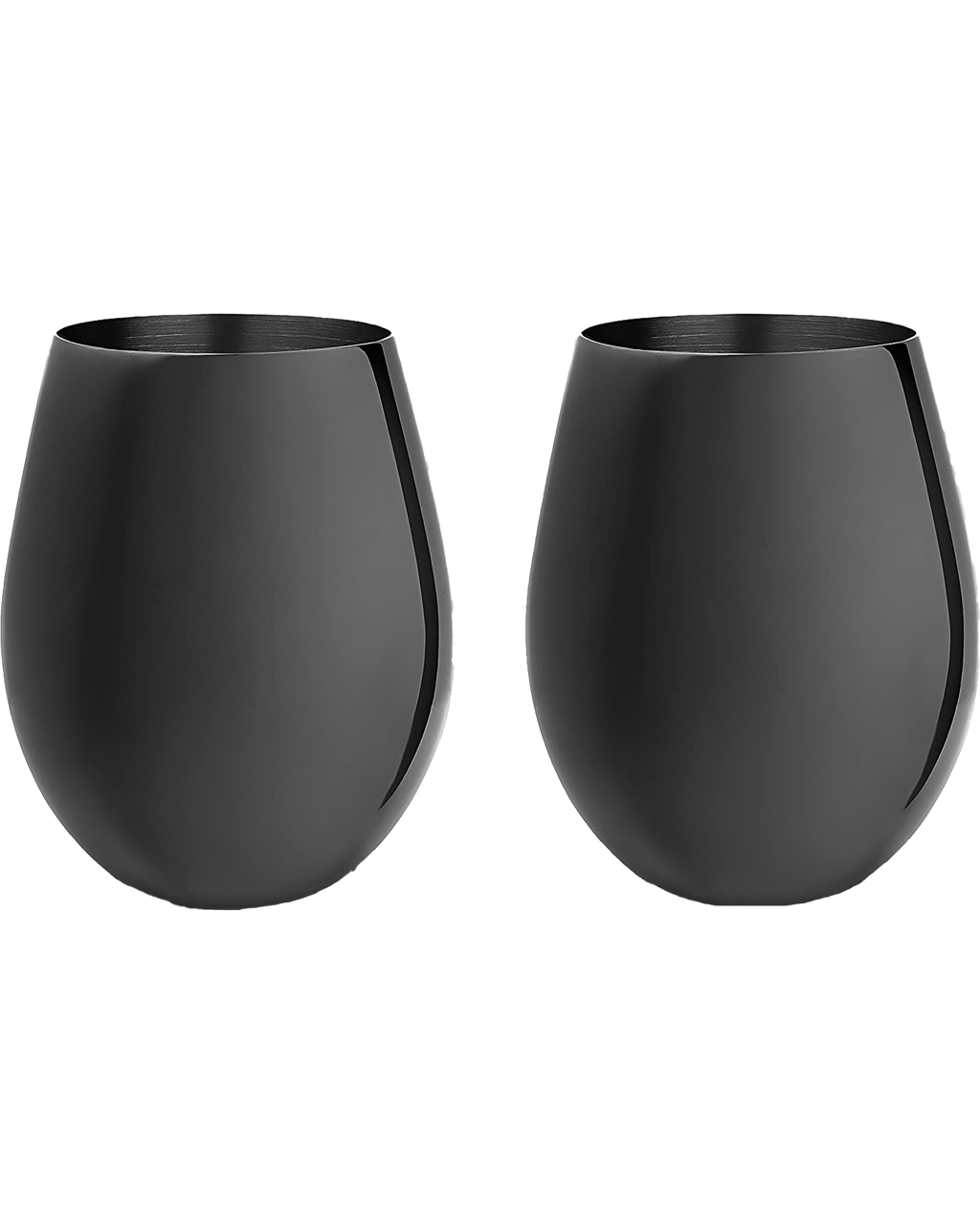 Buy Viski Gunmetal Black Stemless Wine Glasses Online (Lowest Price