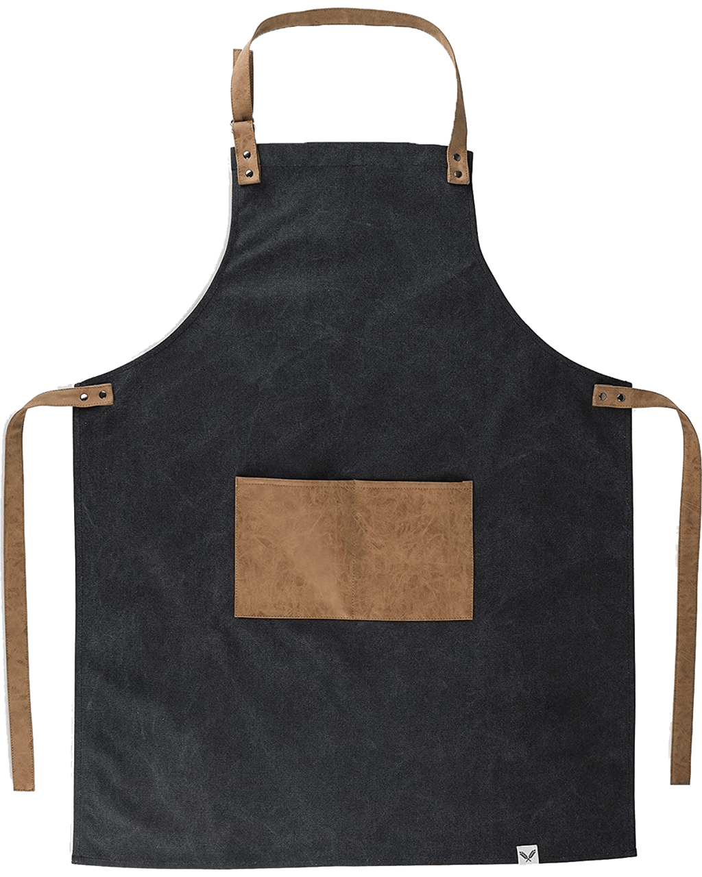 Foster & Rye Grembiule Da Cucina In Tela Multicolore - Con Tasche Frontali In Finta Pelle - Regalo Per Cuoco