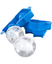 True Neptune: Ice Ball Tray Great for adding fun to your favourite beverage, this silicone Neptune™ Ice Ball Tray makes two perfect 2.25” ice spheres. They melt at a slower rate so your drinks will stay cold and undiluted for longer!<br>- Food-safe silicone<br>- Dishwasher safe