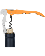 Soft-Touch Double-Hinged Corkscrew - Orange
