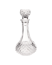  Viski Studded Glass Decanter<br>  Crafted from exquisite, premium-quality glass, this decanter offers superior serving and display. Its standout features include unique studded sides and a matching stopper. Why decant? Wines of all varieties benefit from gentle exposure to oxygen, which draws out the aromas and flavors of your beverage. In addition, a quality decanter renders wines and spirits alike as satisfying to look at as they are to drink. Made of high-quality glass . Studded sides &amp; stopper . Stopper doubles as reamer