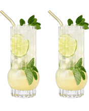 Deco Highball Glasses