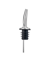  Viski Stainless Steel Liquor<br>Pourer   An industry standard behind the bar, this spout allows for an accurate and consistent pour from any bottle of liquor. Set of 1 Fits standard liquor bottles Reusable Dishwasher safe.<br><br />Material: Stainless Steel, TPE (plastic)