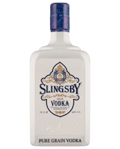 Slingsby Luxury Pure Grain<br>Vodka 700mL Crafted using the finest English wheat, seven times distilled and blended with Harrogate spring water from the world-famous Harrogate aquifer. This produces a bold characterful vodka with a soft and elegantly smooth finish. A high quality vodka which is perfect as an ingredient in cocktails but smooth enough to enjoy on its own over ice.