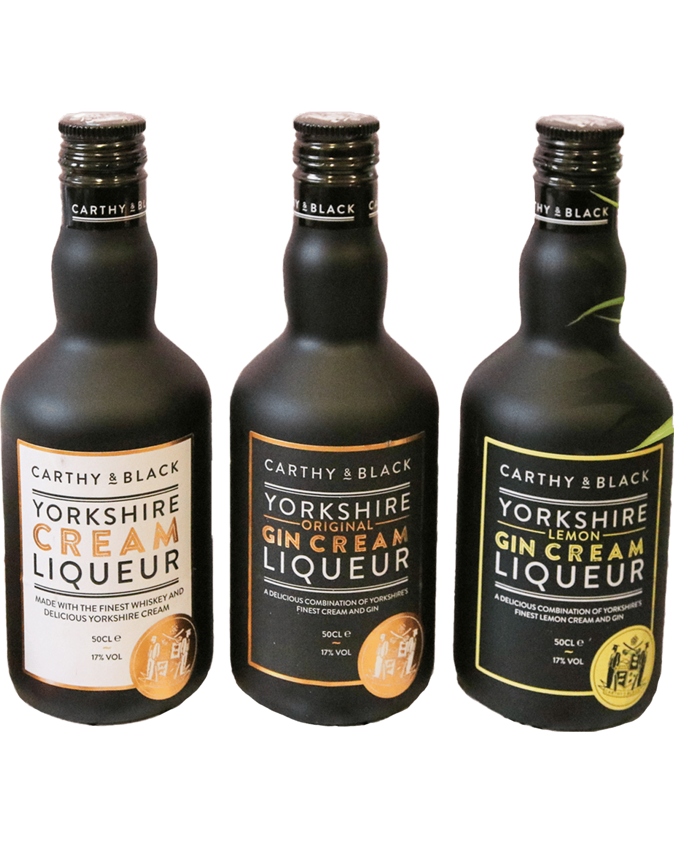 Buy carthy black yorkshire cream liqueur trio gift pack 500ml online