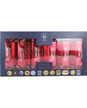  Slingsby Gin Christmas<br>Cracker Bon Bons... 650ML Set the benchmark high this Christmas by purchasing The Luxury Gin Crackers Set featuring 6, 50ml Slingsby Gin bottles encased in an extra large (42.5cm long) Essence of Harrogate cracker box.<br />Each luxury gin cracker (measuring 22cms long) will feature a party hat and one Slingsby bottle of either Marmalade, Gooseberry, Rhubarb, London Dry or Blackberry Gin.
