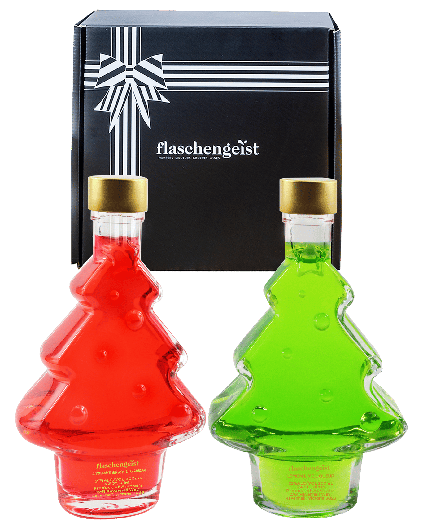 Flaschengeist Christmas Tree Bottle Strawberry & Lemon Lime Liqueur