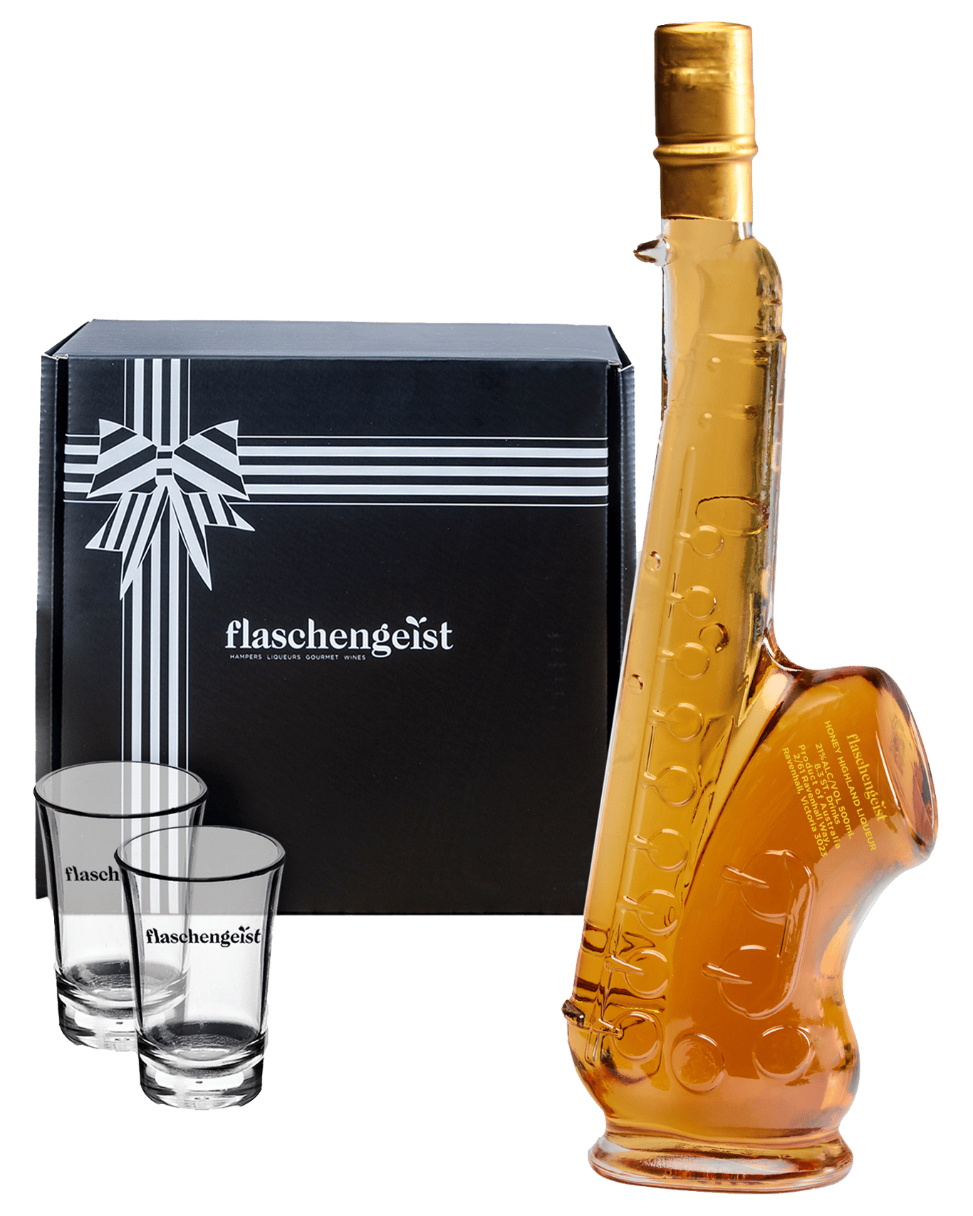 Buy Flaschengeist Fathers Day Saxophone Bottle Honey Highland Liqueur T Box 500ml Online 4487