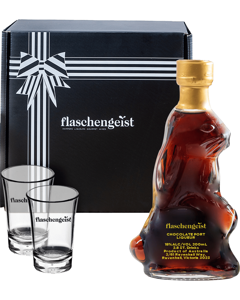 Buy Flaschengeist Easter Bunny Chocolate Port Liqueur Gift Box 200ml