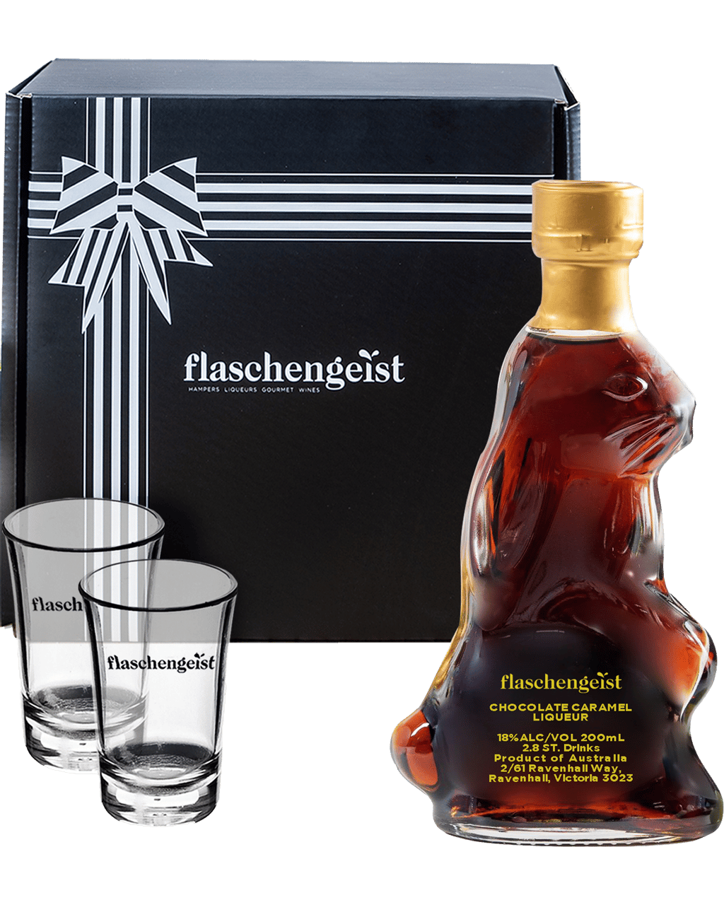 Buy Flaschengeist Easter Bunny Chocolate Caramel Liqueur Gift Box 200ml
