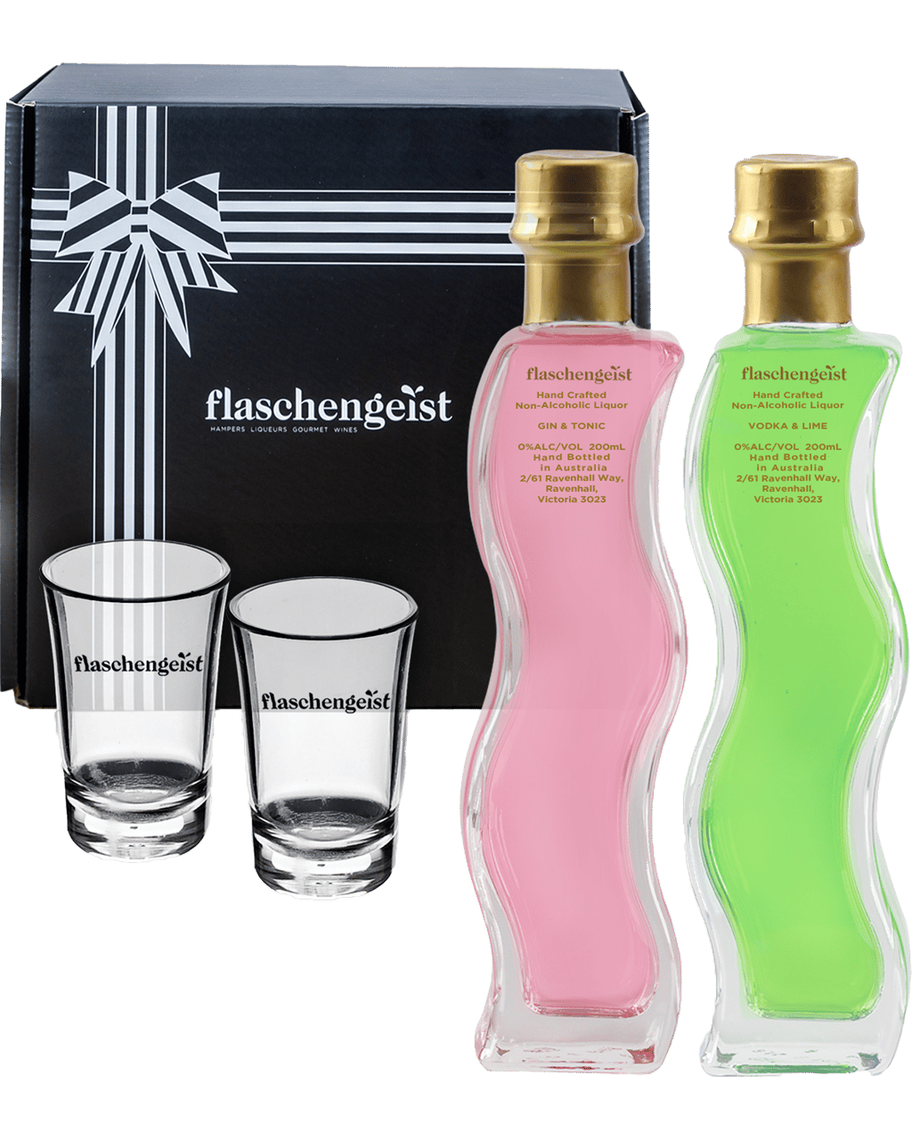 Flaschengeist Non Alcoholic Vodka Lime And Gin Tonic Pairing Gift Box