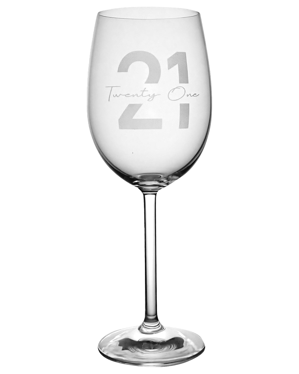 21st Birthday Champagne Flute - Design: 21 - Everything Etched