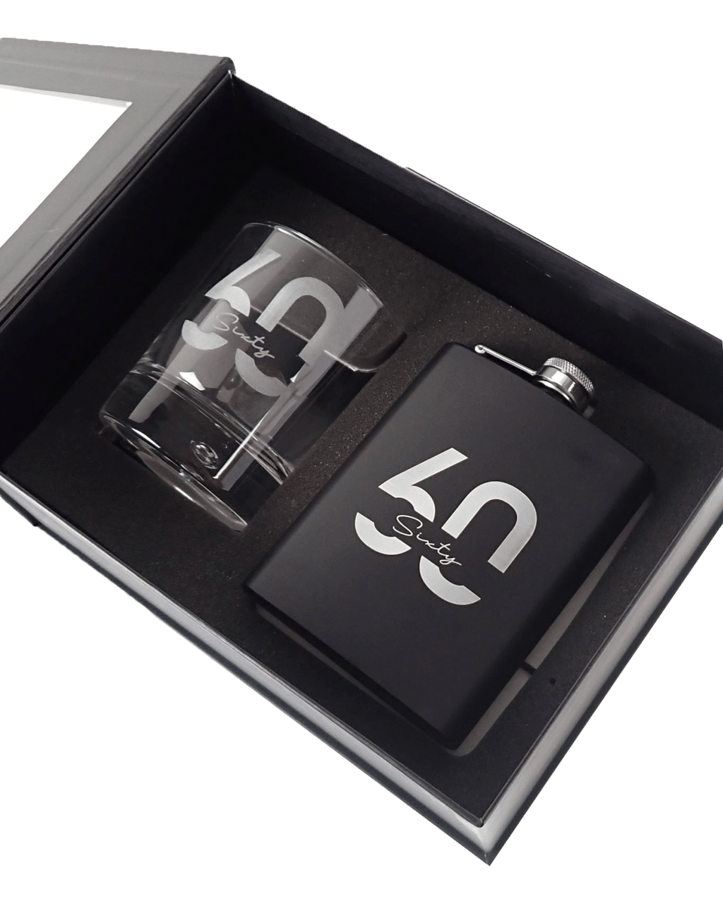 buy-personalised-favours-black-hip-flask-scotch-glass-gift-box-set