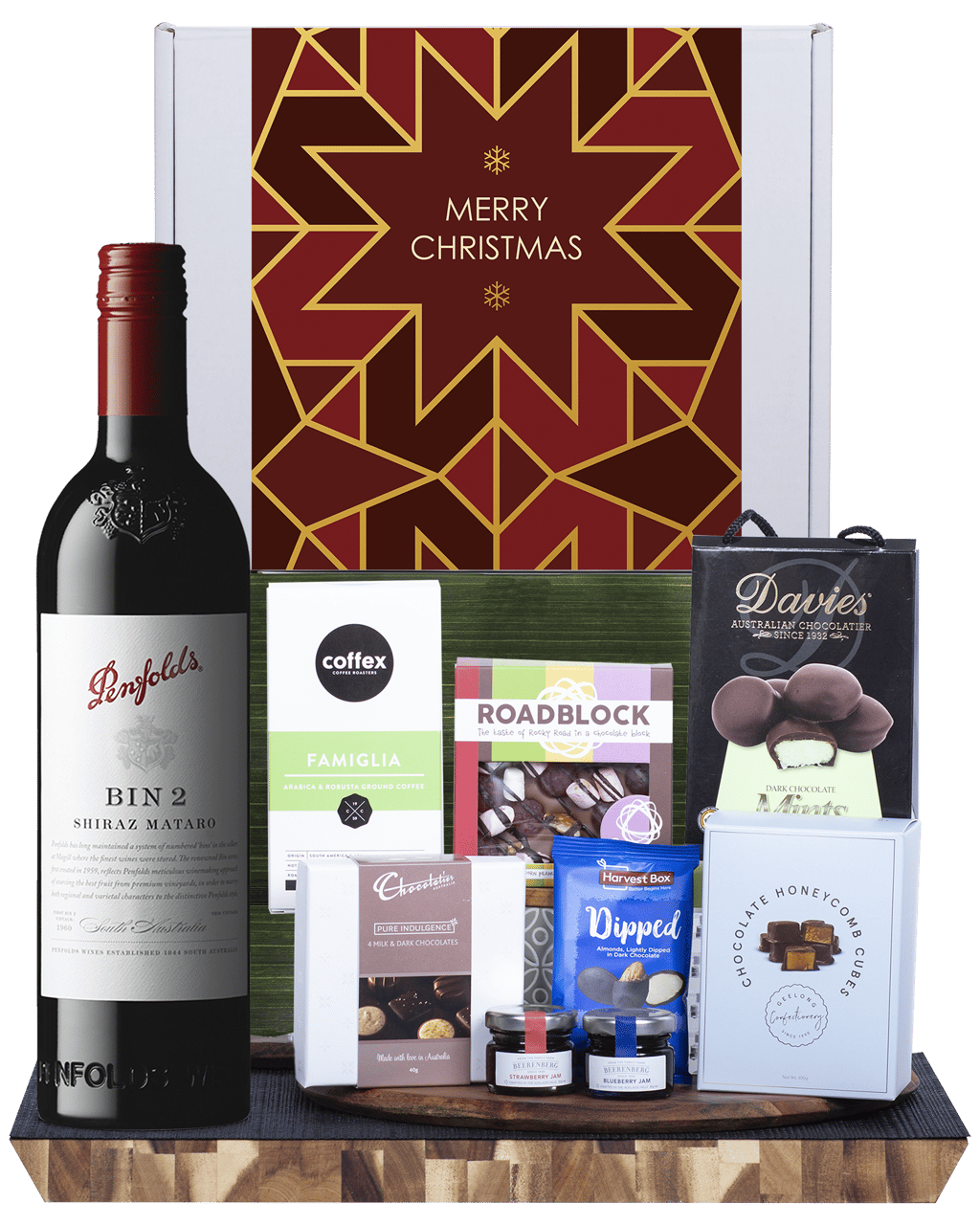 Buy Hamper World Christmas Hamper With Penfolds Bin 8 Online (Lowest